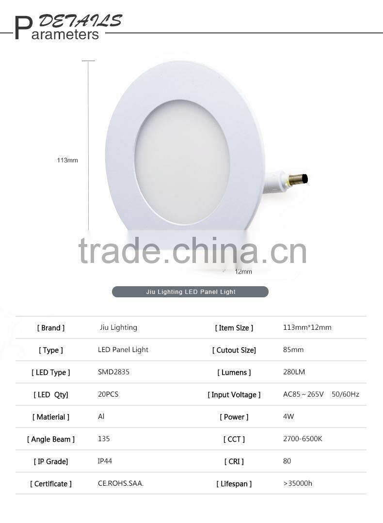 Dubai Market Round Recessed LED Panel Ceiling Light