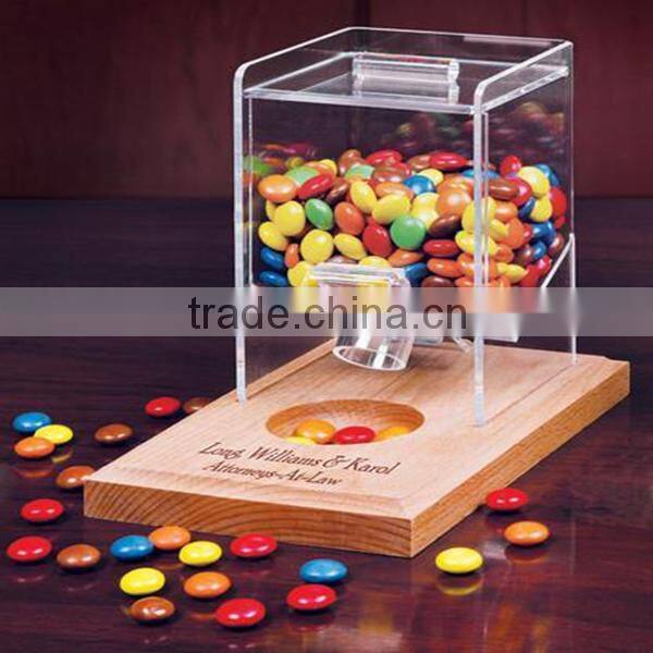 Hot Sell Transparent Acrylic Candy Dispenser Box/Box Candy/Glass Candy Box