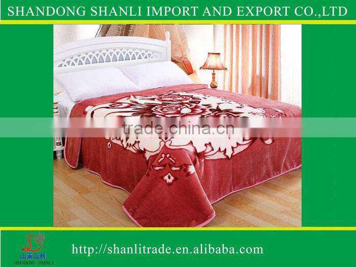 1Ply Printed Raschel Blanket/Korean Mink Blanket