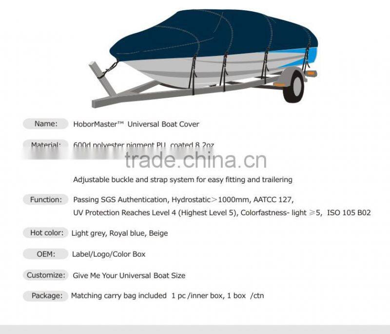 Waterproof Oxford FabricCanvas Cover For Boat