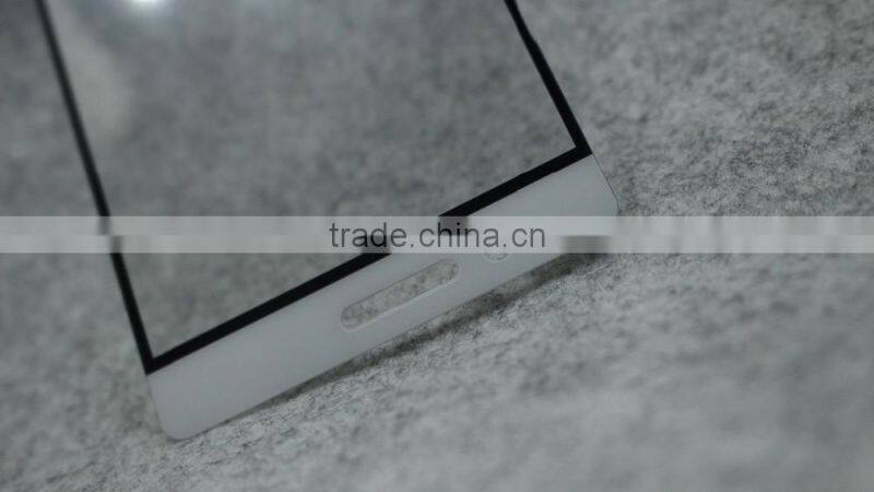 new premium custom cut 2.5D 0.33mm tempered glass screen protector for huawei P9