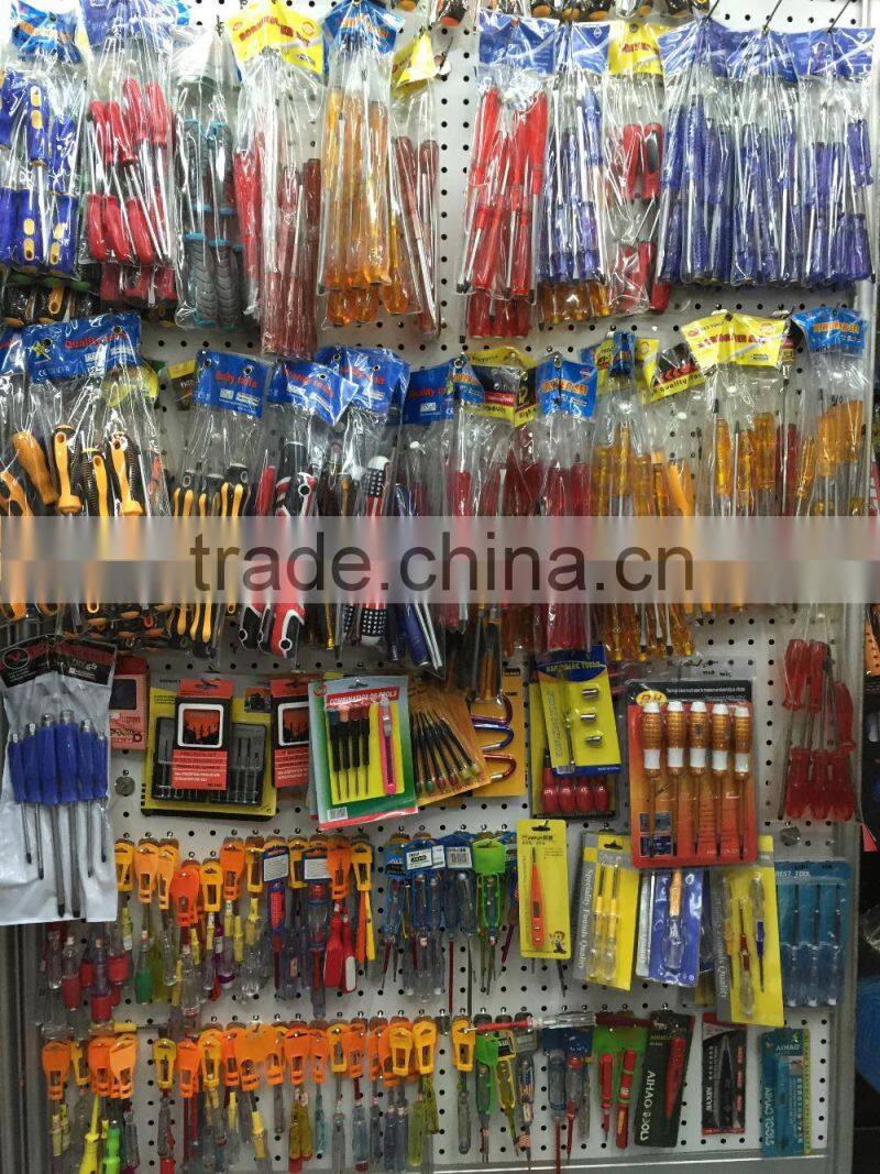 High Quality CRV Screwdriver Plastic handle Screwdriver with slotted,phillips head