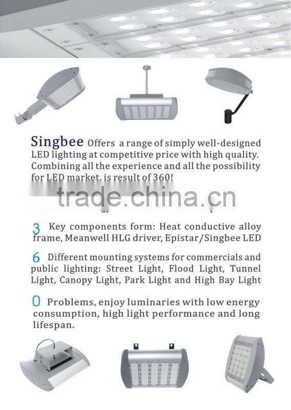 40W-250W high efficiency long lifespan LED canopy light with CE/RoHS/UL certificates with 5 years warranty Singbee SP-2025