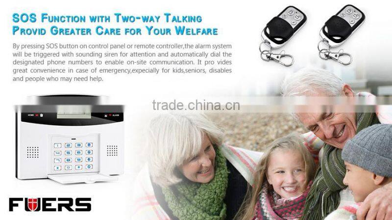 YL-M2B Durable Quality LCD Display with Time Clock GSM Intelligent Wireless Home Burglar Security Alarm System