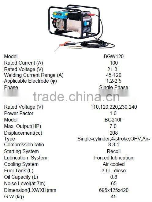 120A welding generator