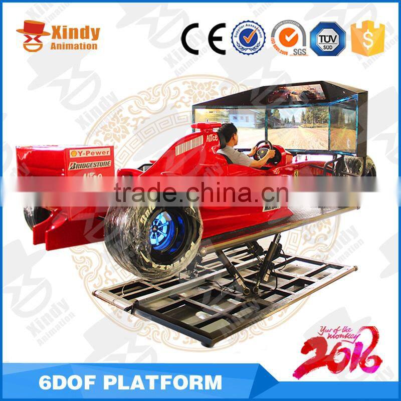 Popular arcade racing car game machine coin operated F1 car racing simulator for sale