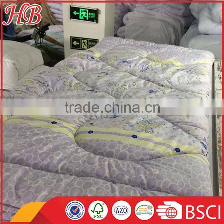 2016 Fashion Design ,100% polyester Full Size High Quality service, Low MOQ Different Style plain stitching quilt