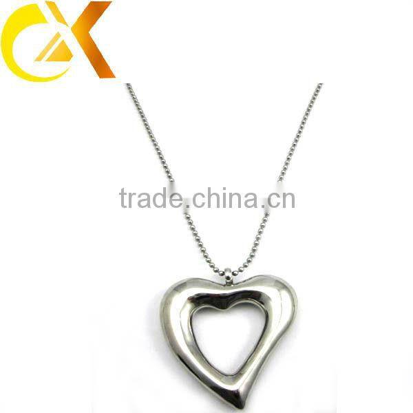 Fashion stainless steel heart pendant