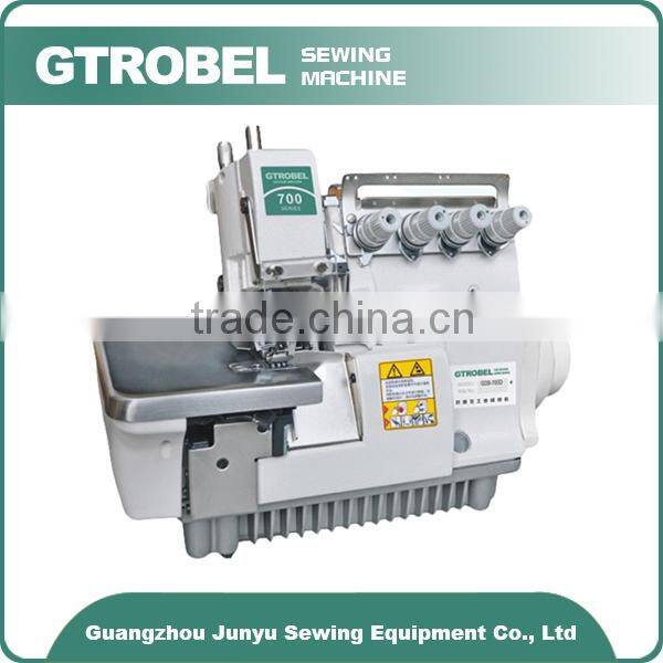 Second hand three threads eletronical industrial overlock sewing machine