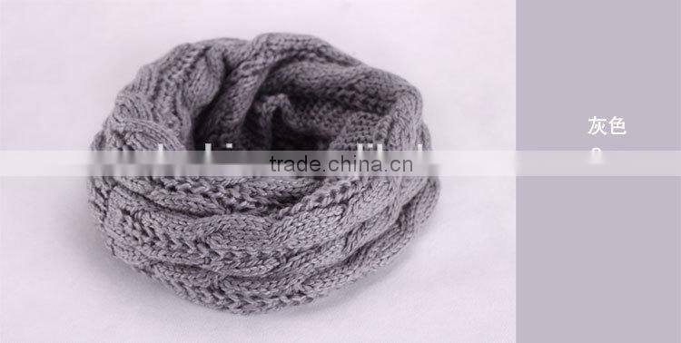 New product high quality infinity scarf knitting pattern WJ-645