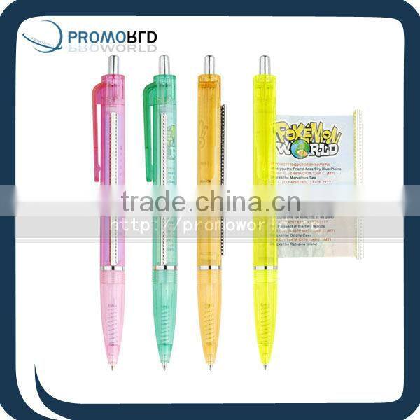 cheap promotional plastic banner pens