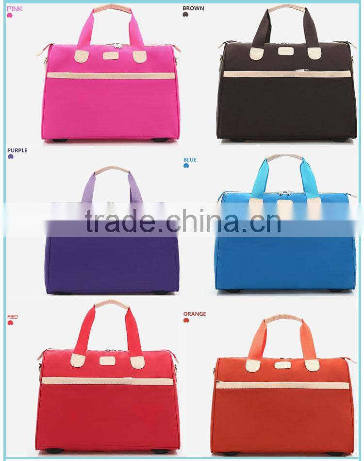 wholesale nylon bags New fashion colorful bag christmas travel handbag