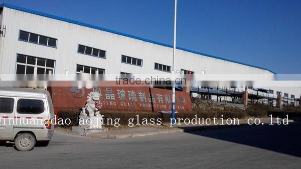 6-12a-6 UV resistant double glazed insulated glass panel ,energy saving glass ,6mm-12a-6mm, manufacturer , qinhuangdao