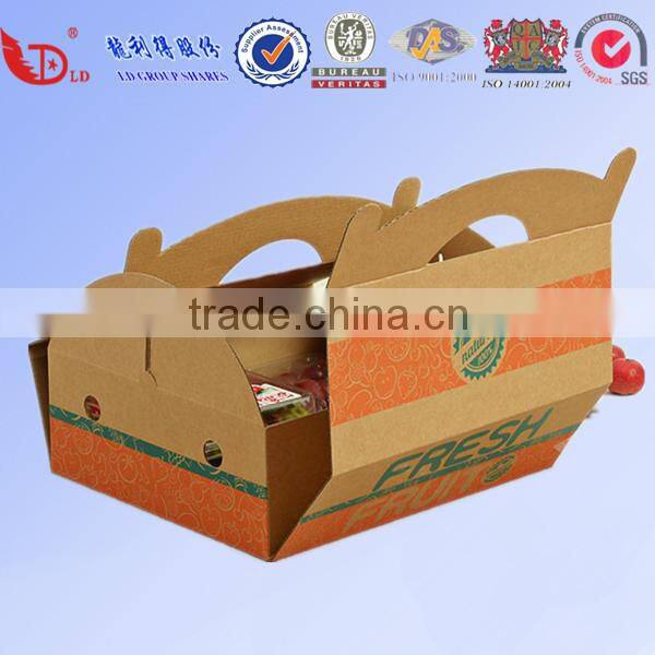 corrugated carton box for fresh fruit and vegetable packaging