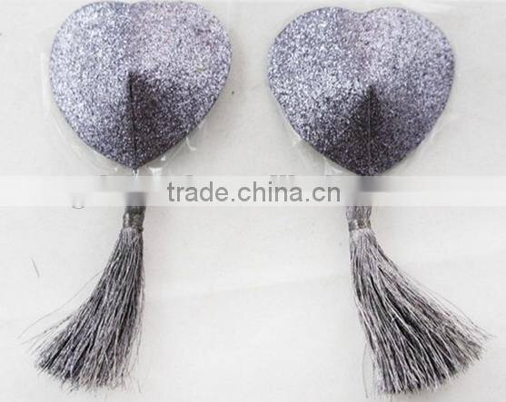 Heart Tassel Reusable Sexy Lady Breast Pasties FACTORY SUPPLIES