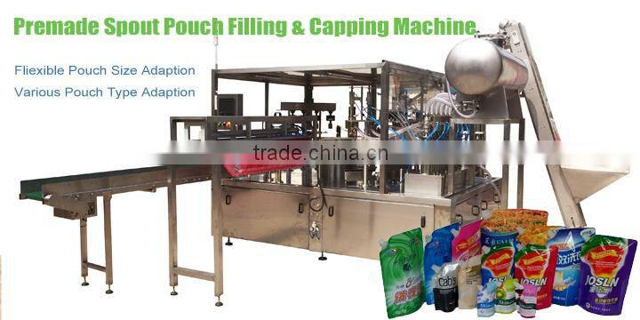 New style Rotary Type Automatic fruit doypack pouch with spout filling