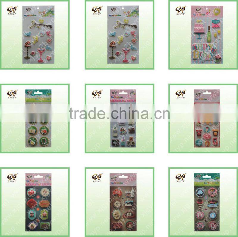 DIY sweet cake for Kids 3D craft wall stickers