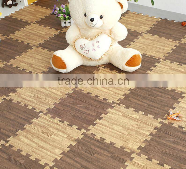 natural wood grain eva floor mat for house hold