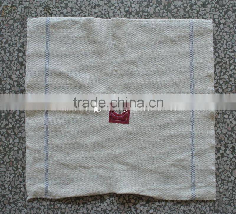 Super water and oil absorbent white color 100%cotton floor wiping cloth