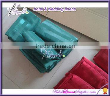 hunter green stripe dining chair covers with side pleats and two wings for dining chairs