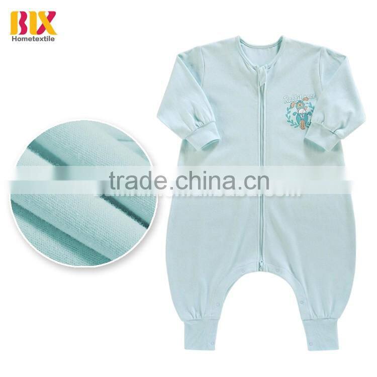hebei textile colorful cotton kids sleeping robes with zip