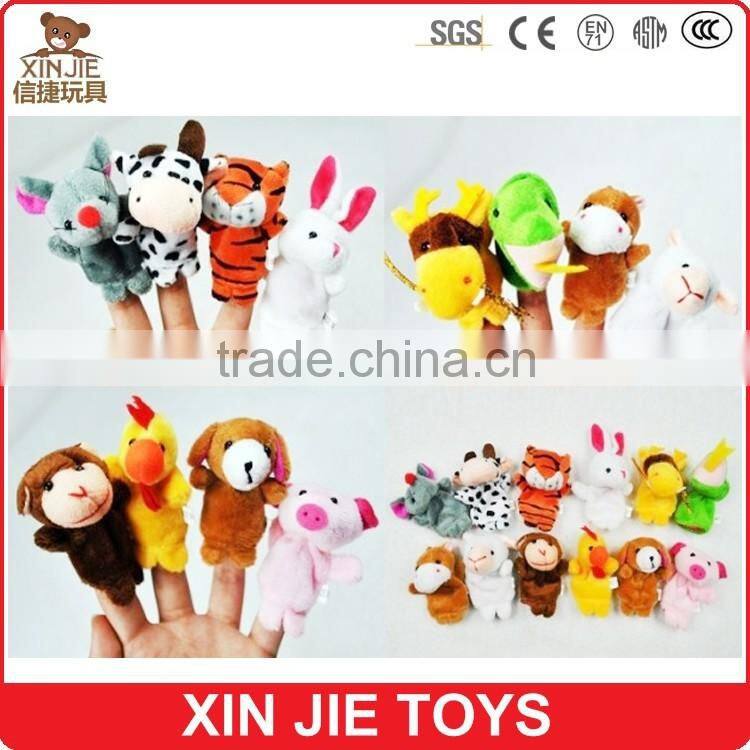 cute animal finger puppet good quality zodiac finger puppet