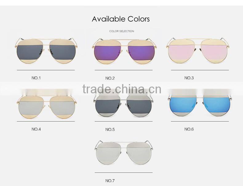 New Fashion Aviation Sunglasses Women Brand Designer Mirror Coating Vintage Copper Frame Ladies Sun Glasses for Women Men CC5063