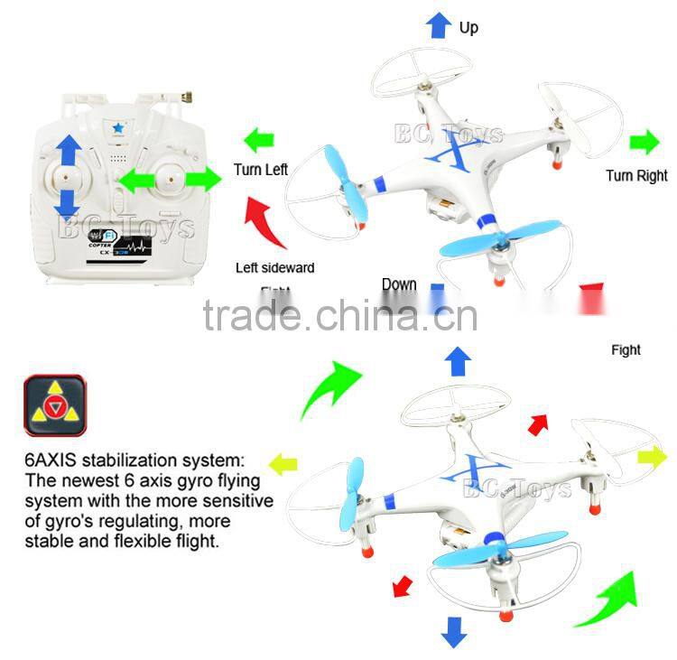 Newest remote control 2.4G CX-30 wifi drone fpv system with flying camera.