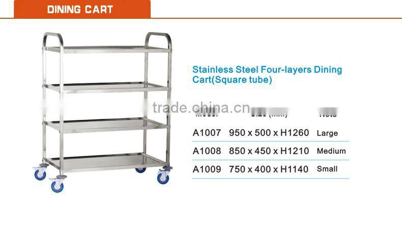 Stainless Steel Three-layers Dining Cart
