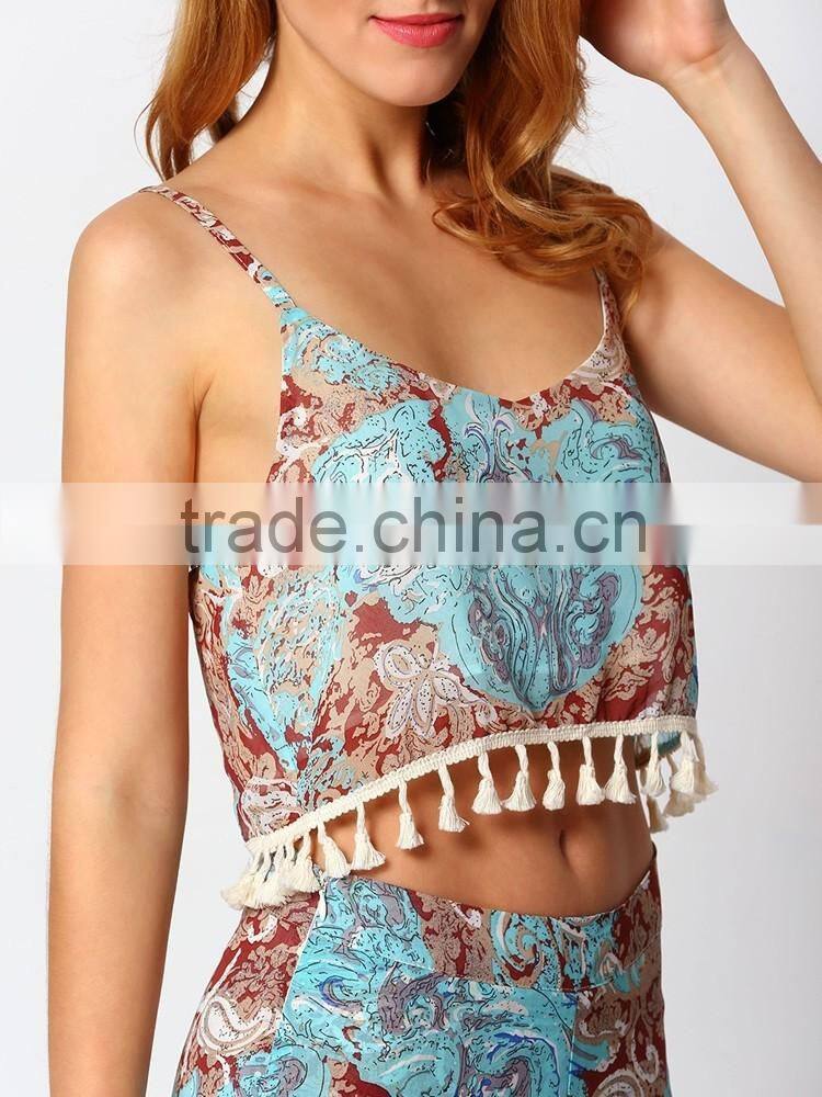 Camisole Sets with flared long pants