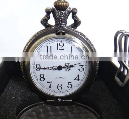 Wholesale analog quartz pocket watch supermen antique pocket watch from China