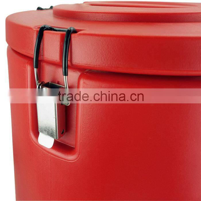 Hot Sale Red Stainless Steel 40L Drinking Thermos Bucket Without Faucet