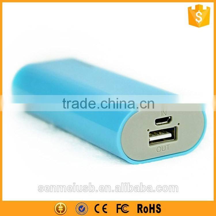 Colorful sweet candy 4000mah power bank with light weight