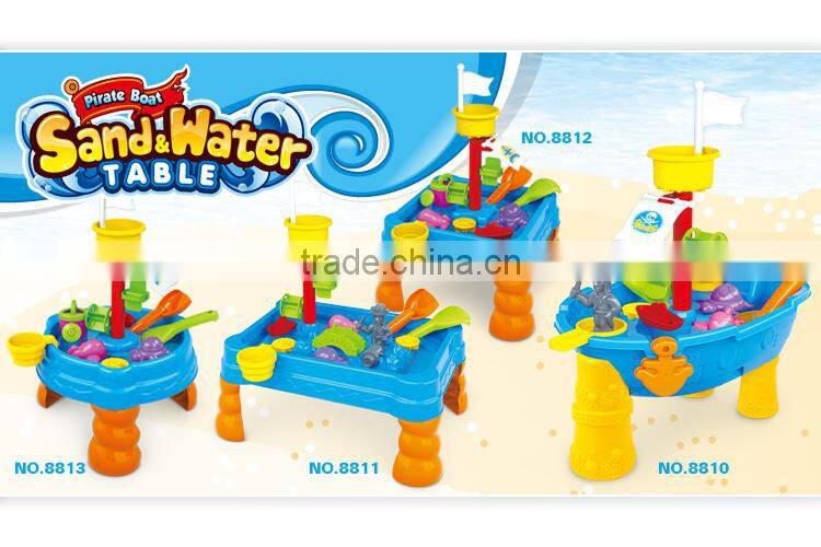 Luxury PP Pirate Boat Beach Sand Toy and Water Play Table