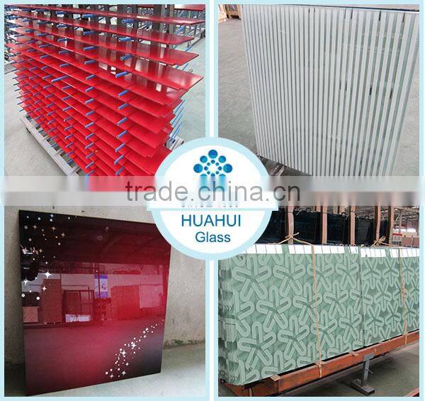 6mm tempering printing glass for bar glass countertop