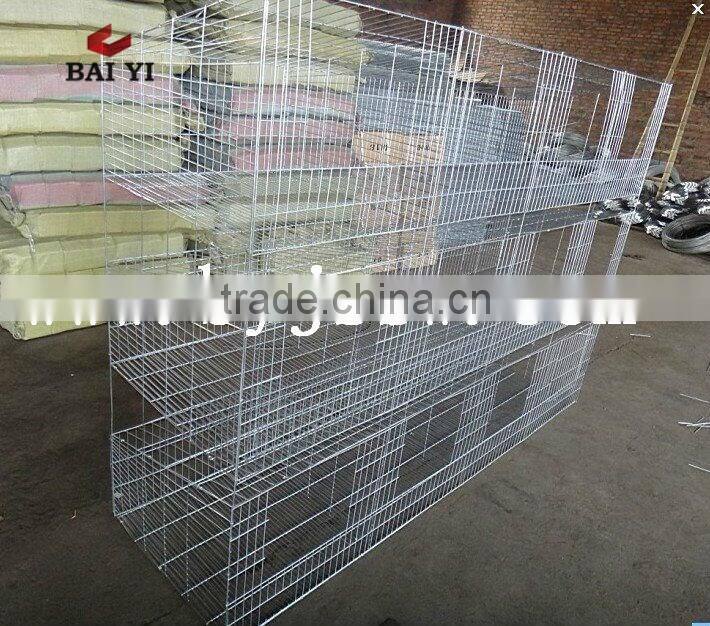 BAIYI Cheap Low Carbon Steel Wire Cage for Rabbit