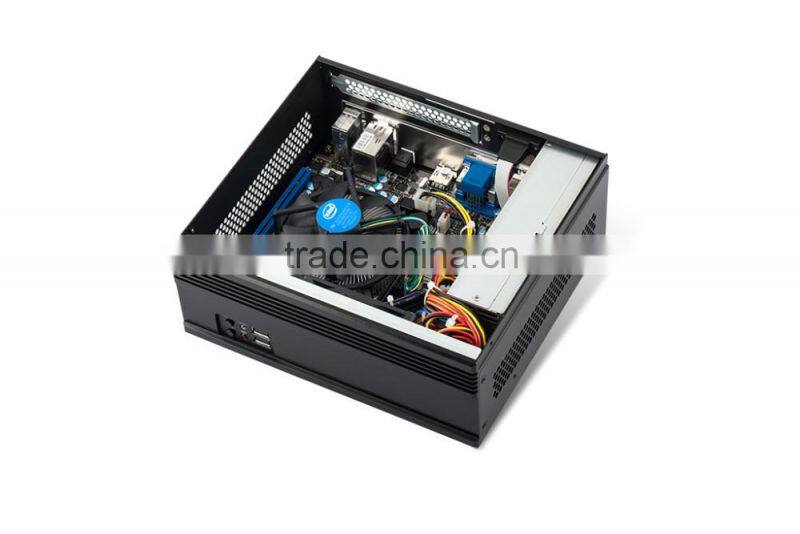 2U industridual itx chassis with 4th generation Intel i3-4160, 3.6G, copper core fan, DDR3 aluminum