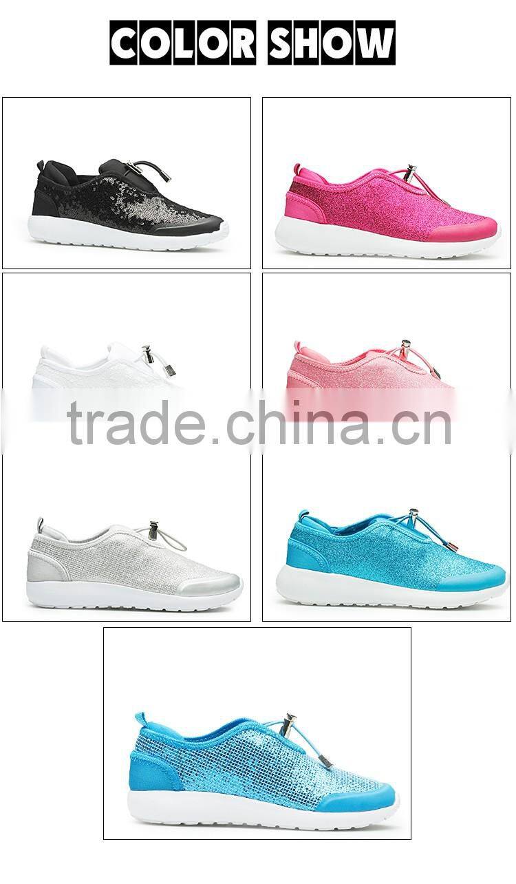 Glitter material shoes women fashion shoes