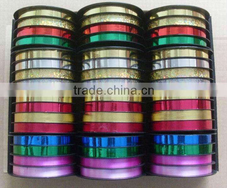 HOT SALE 5mm Shiny Metallic Polyethylene Christmas Gift Wrapping Curly Ribbon