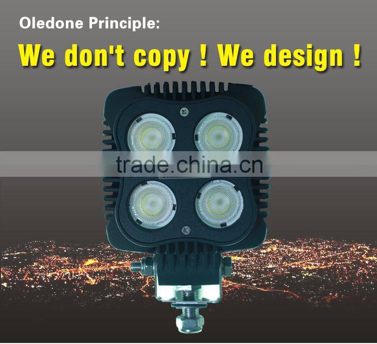 Well-Done WD-4L40 40w C-REE square led tractor work light for construction