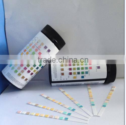 Urine test strip calcium creatinine