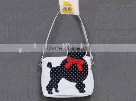 PU handbag with dog printing
