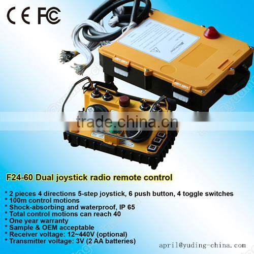 F24-60 Overhead Crane Radio Dual Joystick Remote Controls