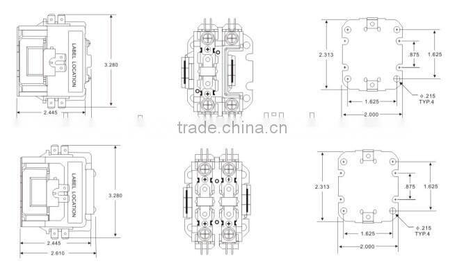 AC Contactor Definite Purpose contactor magnetic contactor(SA-1P-25A-240VAC)