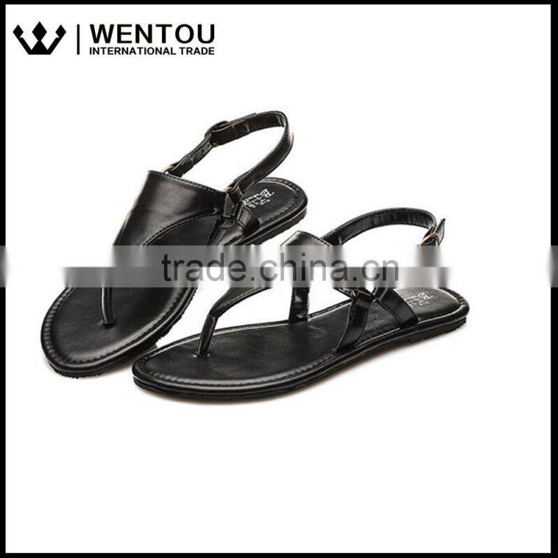 New Womens T-Strap Flat Flip Flop Monogrammed Sandals