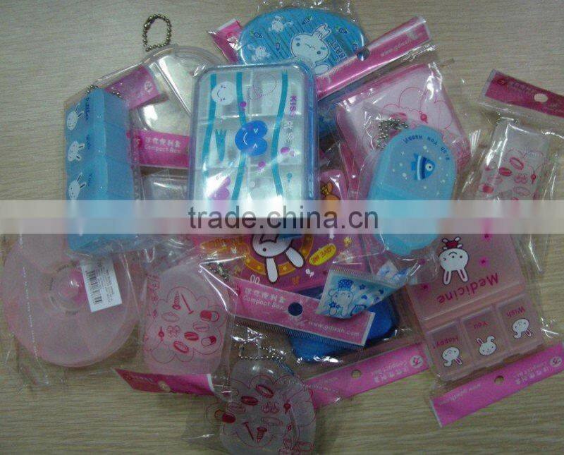 Pill Storage Cases with 6 compartments