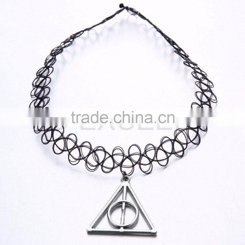 2015 Hot Plastic Elastic Tattoo Choker Necklace