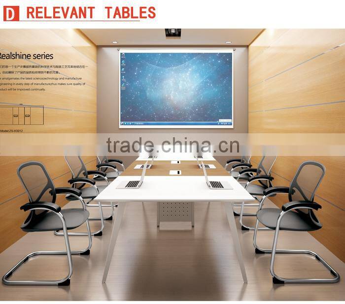 Modern Office Meeting Room Use Metal Frame Negotiation Table ZS-800