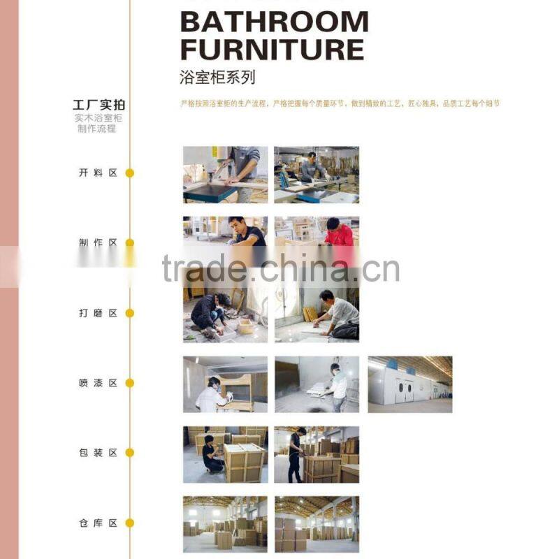 Simple design! waterpproof solid wood low price modern bathroom cabinet