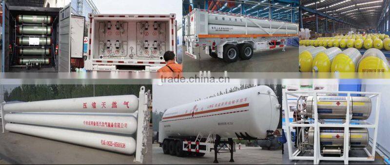 H6 CNG tube trailers for mobile gas containment needs, high pressure 250bar
